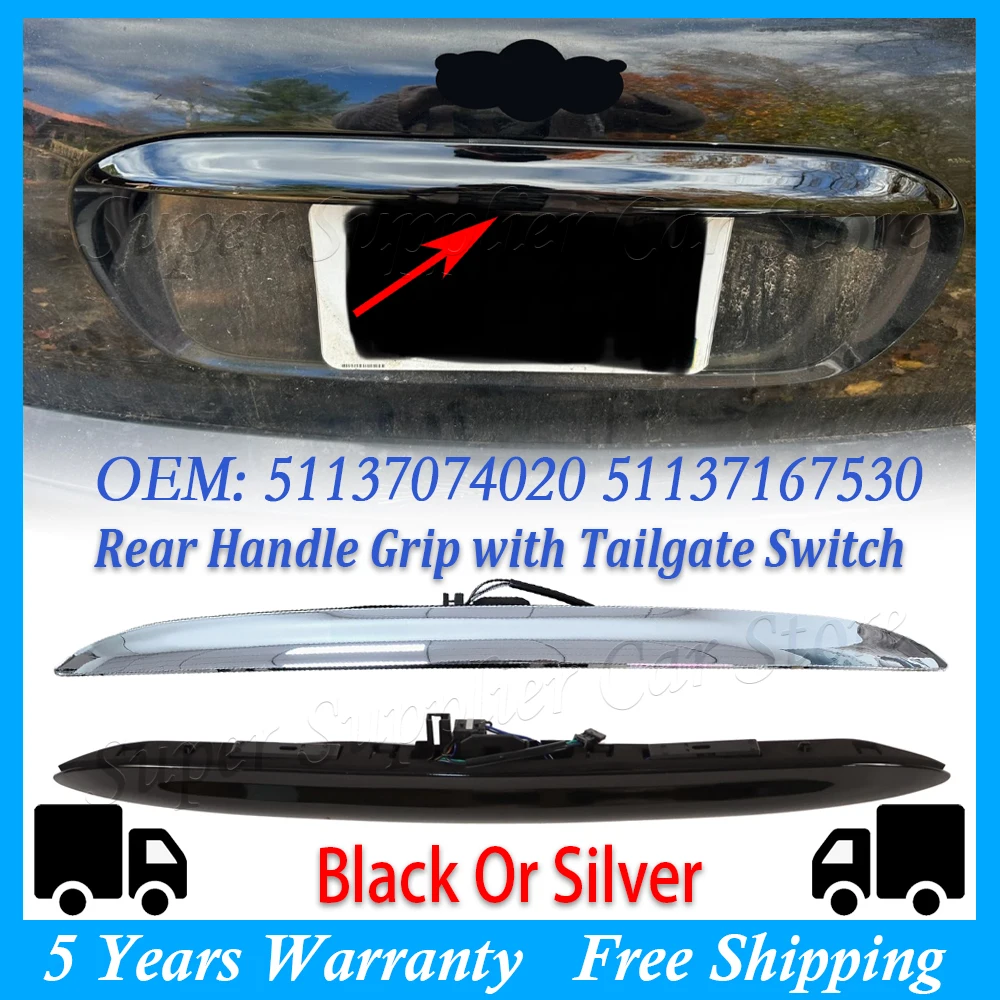 New 1PC Touring Boot Trunk Lid For BMW Mini R50 R52 R53 2000-2006 Rear Handle Grip with Tailgate Switch 51137074020 51137167530
New 1PC Touring Boot Trunk Lid For BMW Mini R50 R52 R53 2000-2006 Rear Handle Grip with Tailgate Switch 51137074020 51137167530