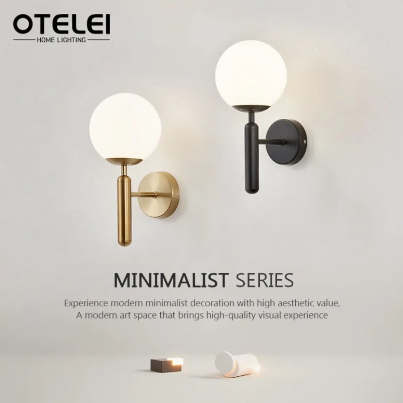 Modern LED Wall Lights Nordic Creative Glass Ball Decorative Lights Living Room Bedroom Bedside Background Wall Home Lighting
Modern LED Wall Lights Nordic Creative Glass Ball Decorative Lights Living Room Bedroom Bedside Background Wall Home Lighting