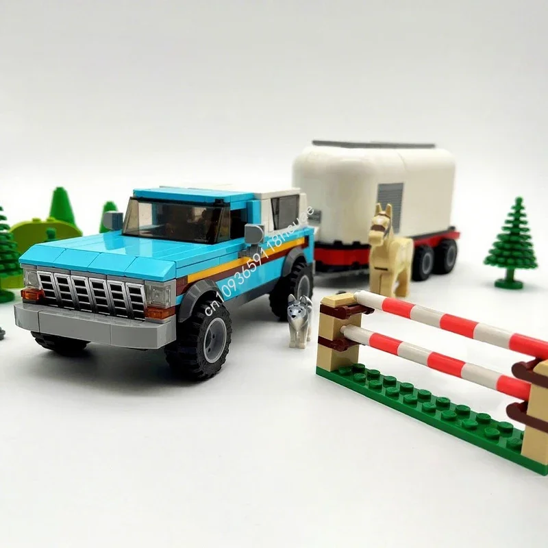 452 детали MOC 2-го поколения, прочный конструктор Bronco Horse Trailer City Champions, модель суперкара, строительные блоки, игрушки, подарки на Рождество для детей
452 детали MOC 2-го поколения, прочный конструктор Bronco Horse Trailer City Champions, модель суперкара, строительные блоки, игрушки, подарки на Рождество для детей