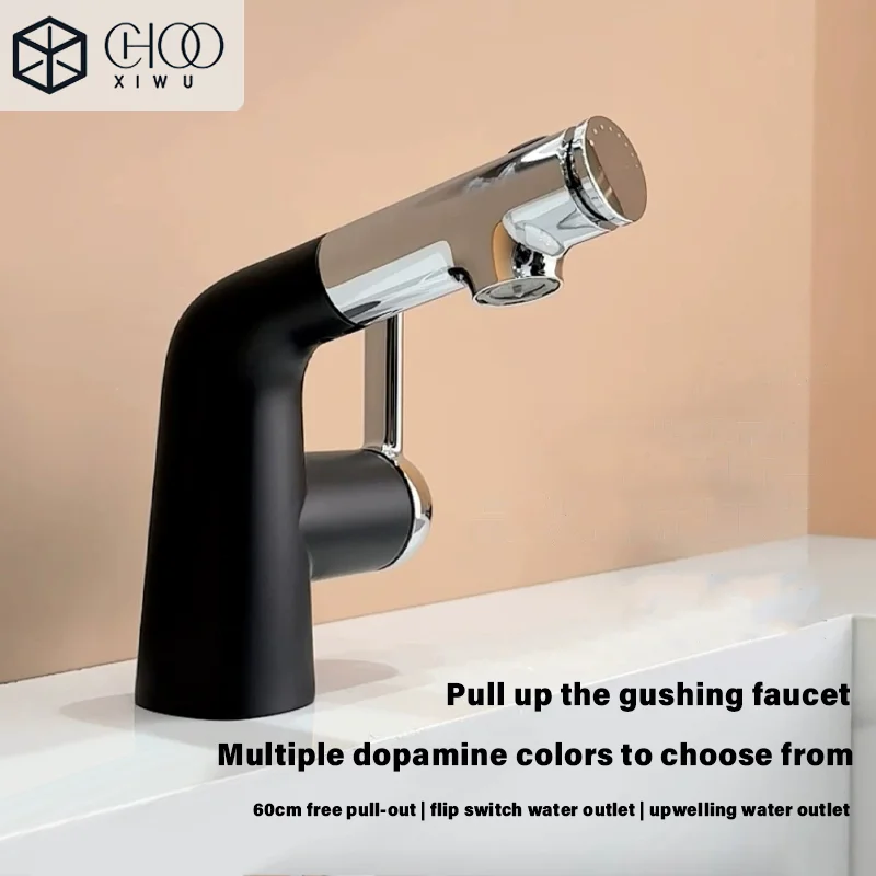 Dopamine Faucet Surges Water, Pulls and Rotates, Household Sink, Washbasin, Hot and Cold Faucet
Dopamine Faucet Surges Water, Pulls and Rotates, Household Sink, Washbasin, Hot and Cold Faucet