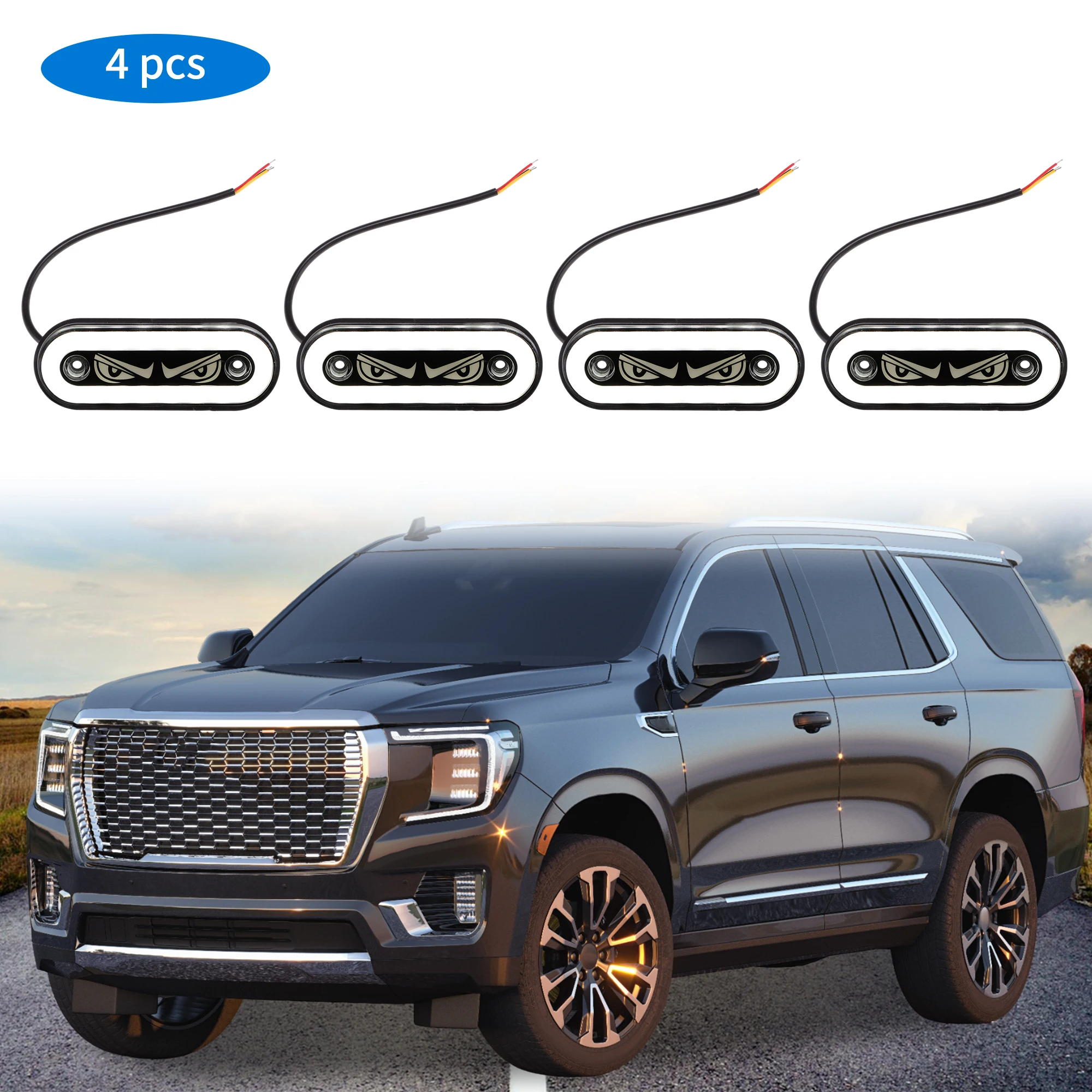 Светодиодные боковые габаритные огни UXCELL, белые, для грузовиков, 4 шт.
Светодиодные боковые габаритные огни UXCELL, белые, для грузовиков, 4 шт.