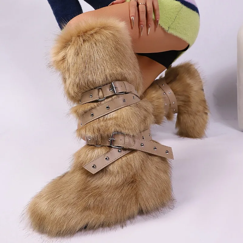 2025 New Spicy Girl High Tube Strap Hairy Boots Children's Culture with Velvet Rivet Fox Fur Snow Boots
2025 New Spicy Girl High Tube Strap Hairy Boots Children's Culture with Velvet Rivet Fox Fur Snow Boots