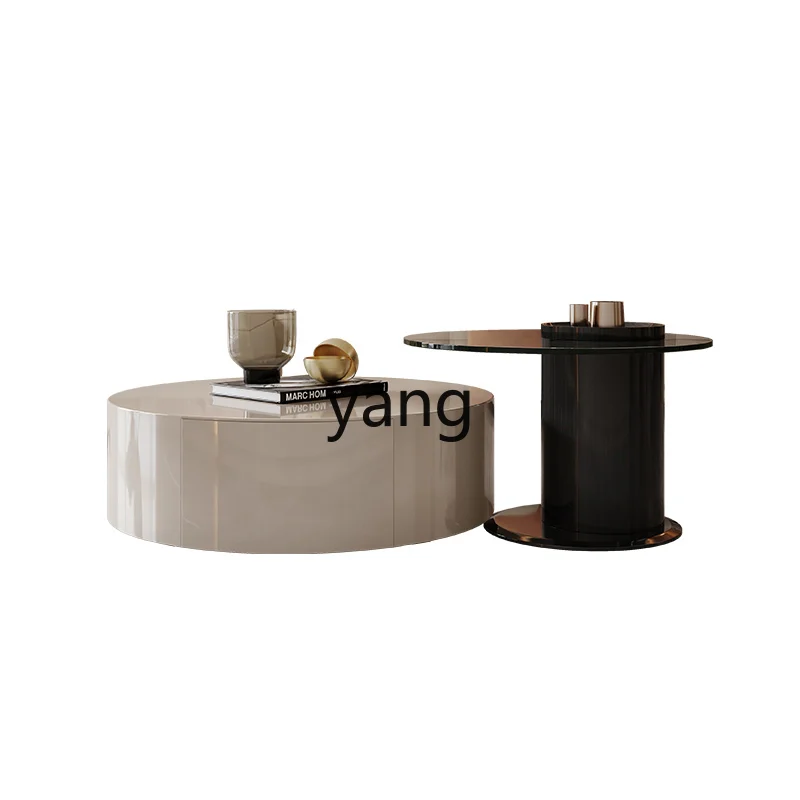 LH light luxury round coffee table size TV cabinet combination modern simple and minimalist living room home
LH light luxury round coffee table size TV cabinet combination modern simple and minimalist living room home