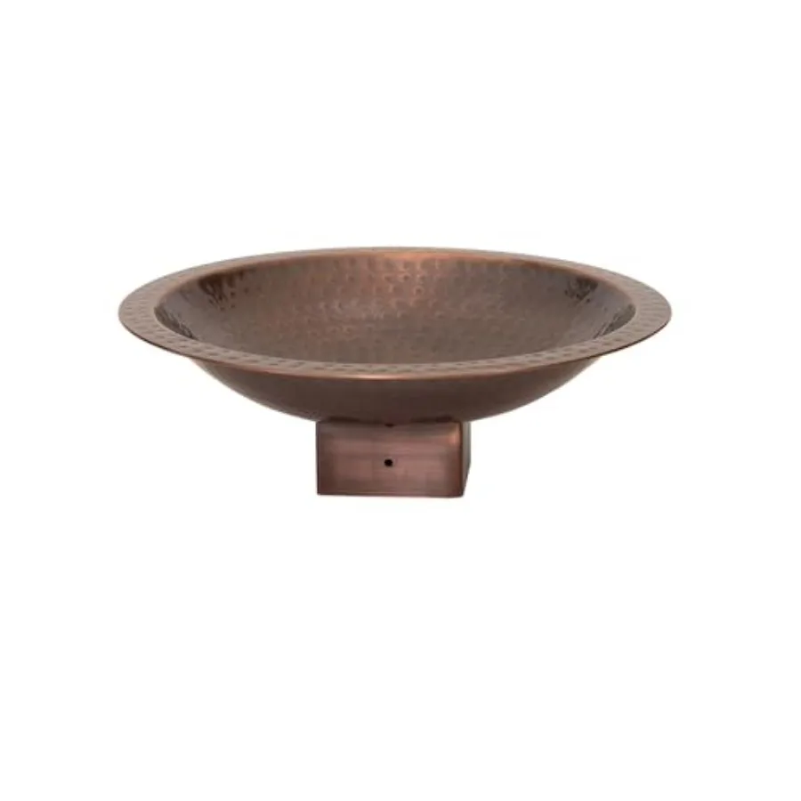 14 Hammered Copper Birdbath for 4x4 Post: outdoor use, hammered copper, natural copper patina, rust-resistant and weatherproof
14 Hammered Copper Birdbath for 4x4 Post: outdoor use, hammered copper, natural copper patina, rust-resistant and weatherproof
