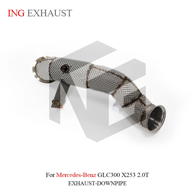 ING SS304 Downpipe Exhaust for Mercedes Benz GLC300 X253 2.0T With Heat Shield Catless Car Pipe System High Flow Performance
ING SS304 Downpipe Exhaust for Mercedes Benz GLC300 X253 2.0T With Heat Shield Catless Car Pipe System High Flow Performance