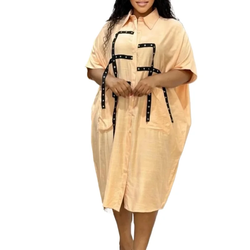 Plus Size African Dresses for Women Fashion 2025 Summer Half Sleeve Polyester Shirt Dresses Dashiki African Clothes Women S-3XL
Plus Size African Dresses for Women Fashion 2025 Summer Half Sleeve Polyester Shirt Dresses Dashiki African Clothes Women S-3XL