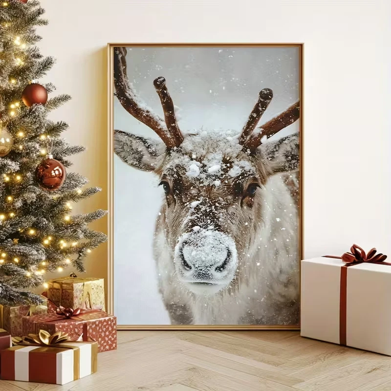 Winter Christmas Snow Reindeer Canvas Poster Picture Wall Modern Living Room Christmas Gift New Year Gift Home Decoration Print 
Winter Christmas Snow Reindeer Canvas Poster Picture Wall Modern Living Room Christmas Gift New Year Gift Home Decoration Print