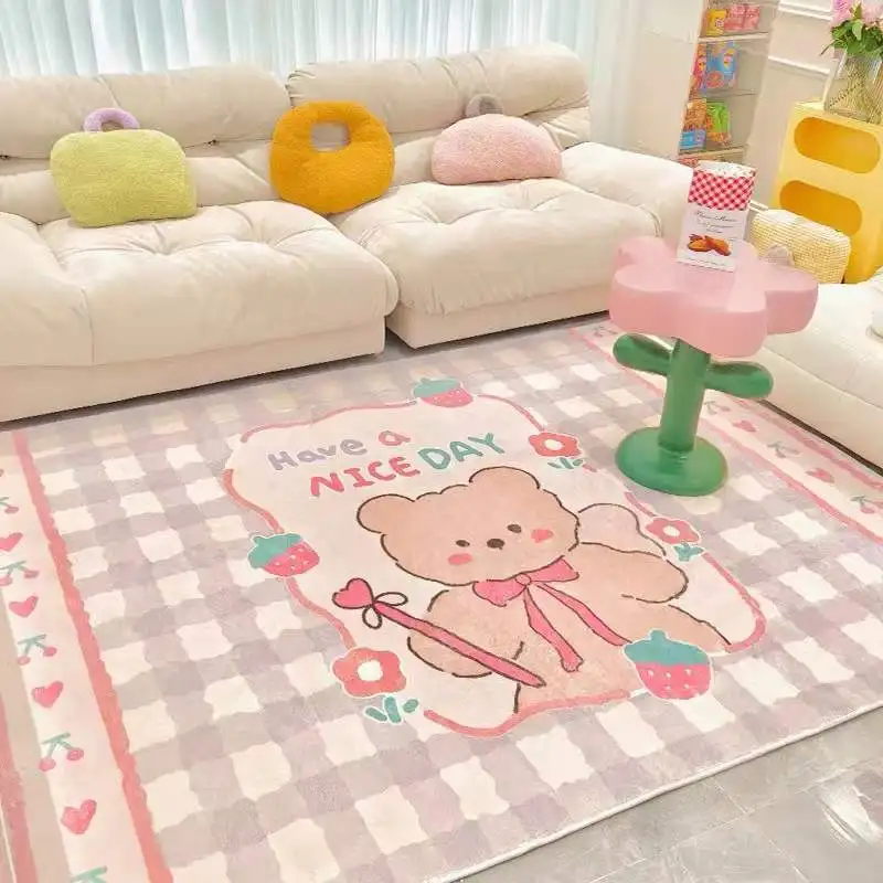 Cute Cartoon Carpets for Living Room Large Area Bedroom Decor Bedside Carpet Pink Plush Lounge Rug Thicken Children's Floor Mat
Cute Cartoon Carpets for Living Room Large Area Bedroom Decor Bedside Carpet Pink Plush Lounge Rug Thicken Children's Floor Mat