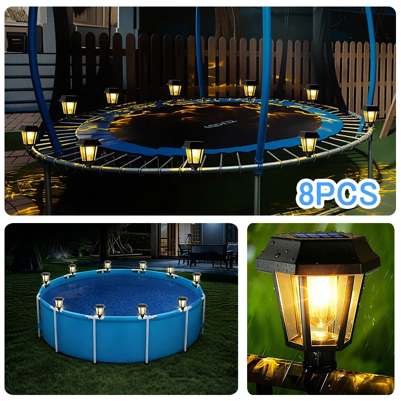 8PCS Chain Link Fence Solar Lights Solar Lights Outdoor Lighting Street Lamps Pool Light Fence Light Solar Lantern for Garden
8PCS Chain Link Fence Solar Lights Solar Lights Outdoor Lighting Street Lamps Pool Light Fence Light Solar Lantern for Garden