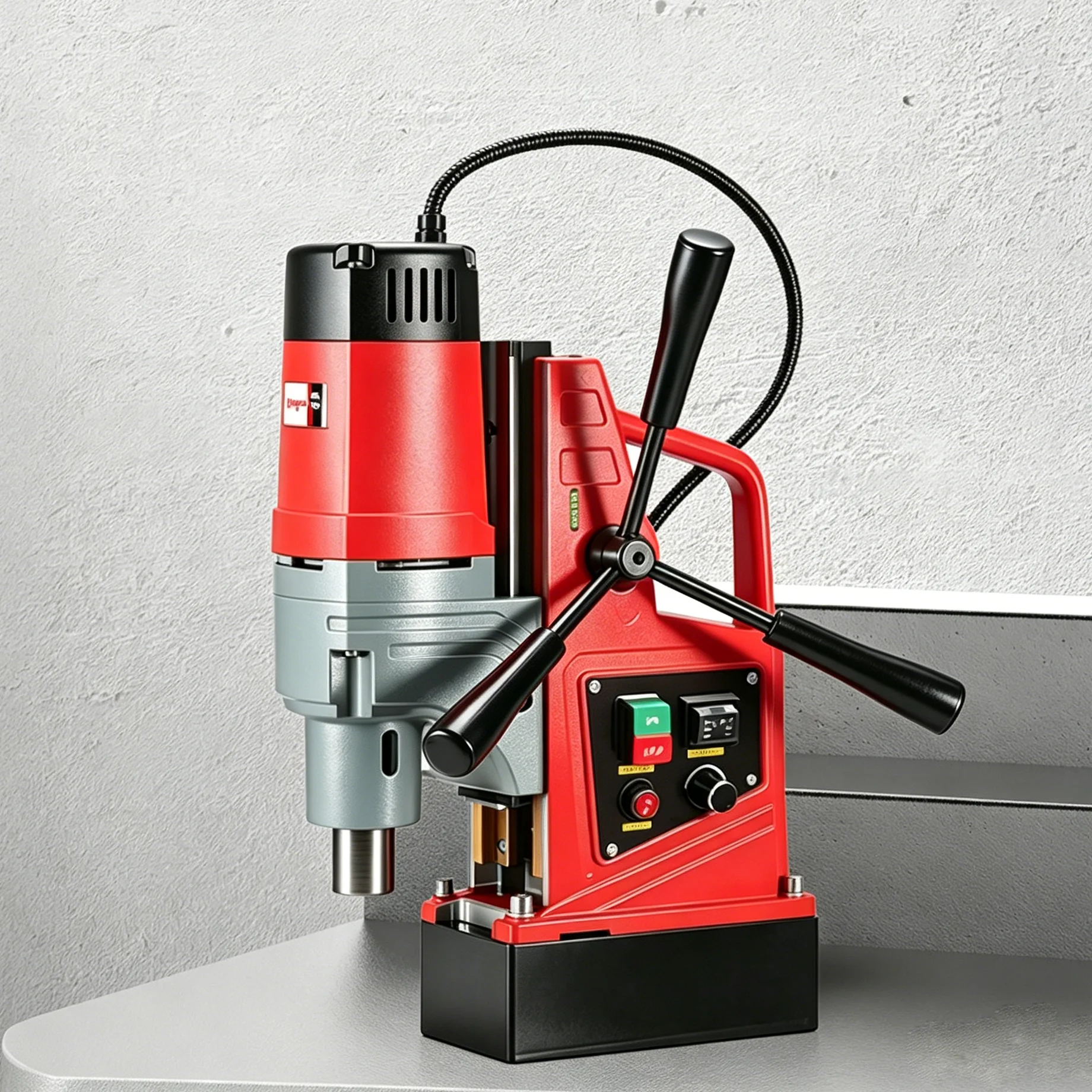 Small Industrial Grade Magnetic Drilling Rig Suction Table Drill with Tapping And Speed Regulation Capabilities
Small Industrial Grade Magnetic Drilling Rig Suction Table Drill with Tapping And Speed Regulation Capabilities