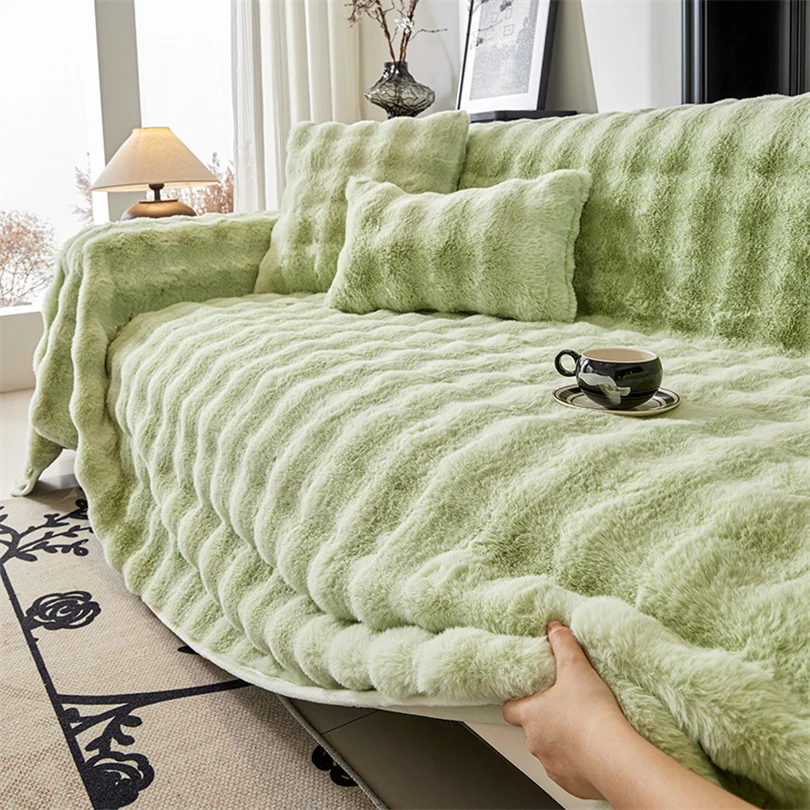 Luxury Faux Rabbit Fur Plush Sofa Towel Bubble Fluffy Throw Blanket Non Slip Slipcover Thicken Shaggy Fuzzy Couch Sofa Cover
Luxury Faux Rabbit Fur Plush Sofa Towel Bubble Fluffy Throw Blanket Non Slip Slipcover Thicken Shaggy Fuzzy Couch Sofa Cover