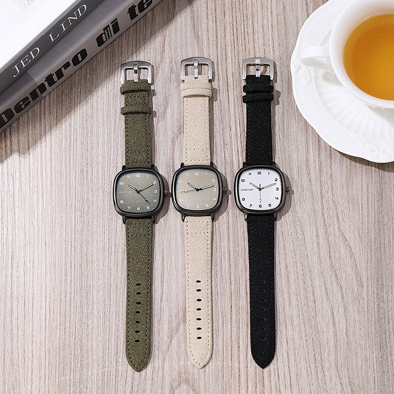 Fashion Students Quartz Watch Solid Color Sport Velvet Belt Quartz Watch Suitable for Working and Office
Fashion Students Quartz Watch Solid Color Sport Velvet Belt Quartz Watch Suitable for Working and Office