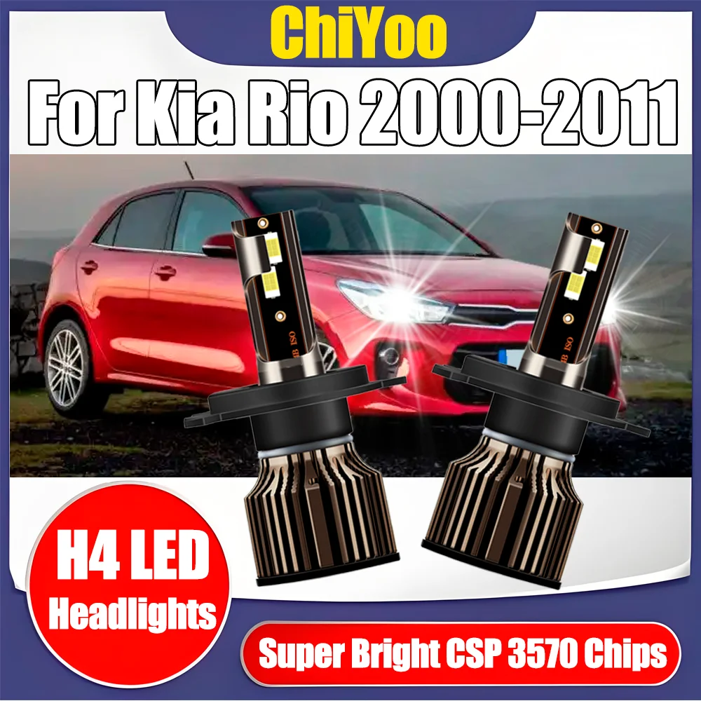 2PCS 20000LM H4 LED Headlights Headlamps Plug and Play Car Headlamps 3570 csp chips 6500K Super White 12V For Kia Rio 2000-2011
2PCS 20000LM H4 LED Headlights Headlamps Plug and Play Car Headlamps 3570 csp chips 6500K Super White 12V For Kia Rio 2000-2011