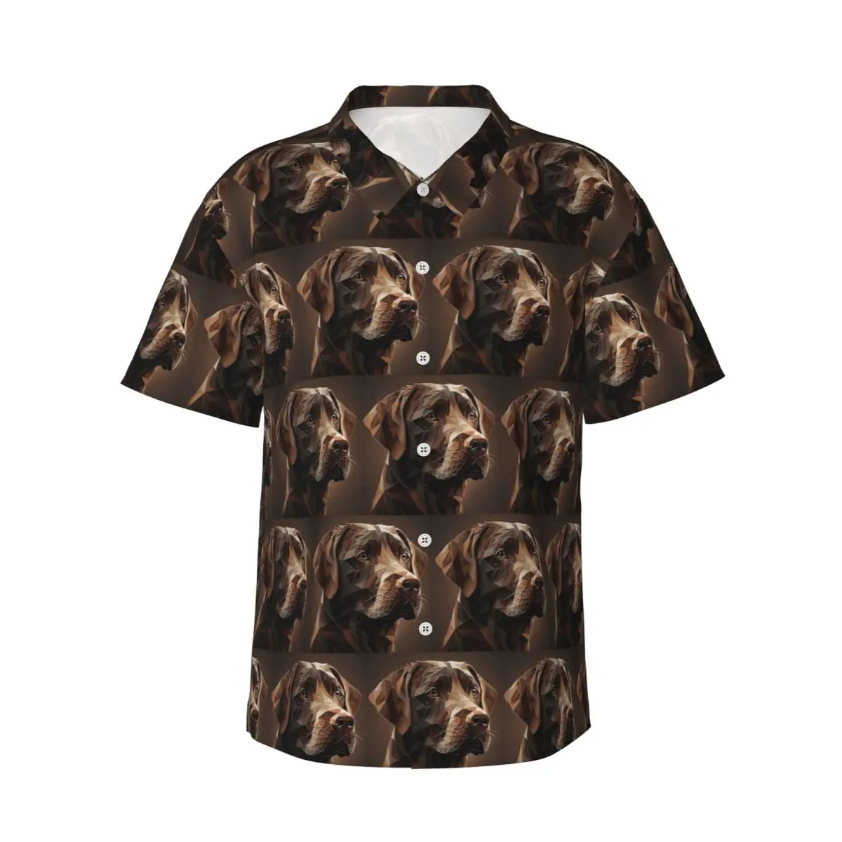 Geometric Choco A Chocolate Labrador Artwork Men's Shirts Hawaiian Short Sleeve Shirt Fashion Button Tops for Summer Beach
Geometric Choco A Chocolate Labrador Artwork Men's Shirts Hawaiian Short Sleeve Shirt Fashion Button Tops for Summer Beach