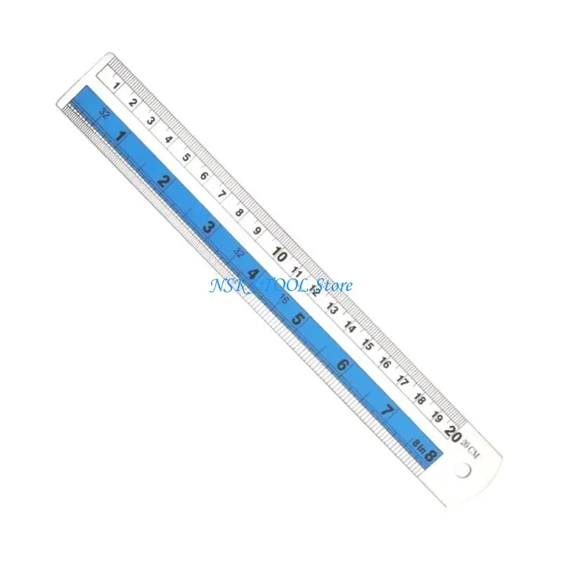 L8RC Heavy Duty Metal Straight Edges Ruler with Metric Imperials Measurement Tool
L8RC Heavy Duty Metal Straight Edges Ruler with Metric Imperials Measurement Tool