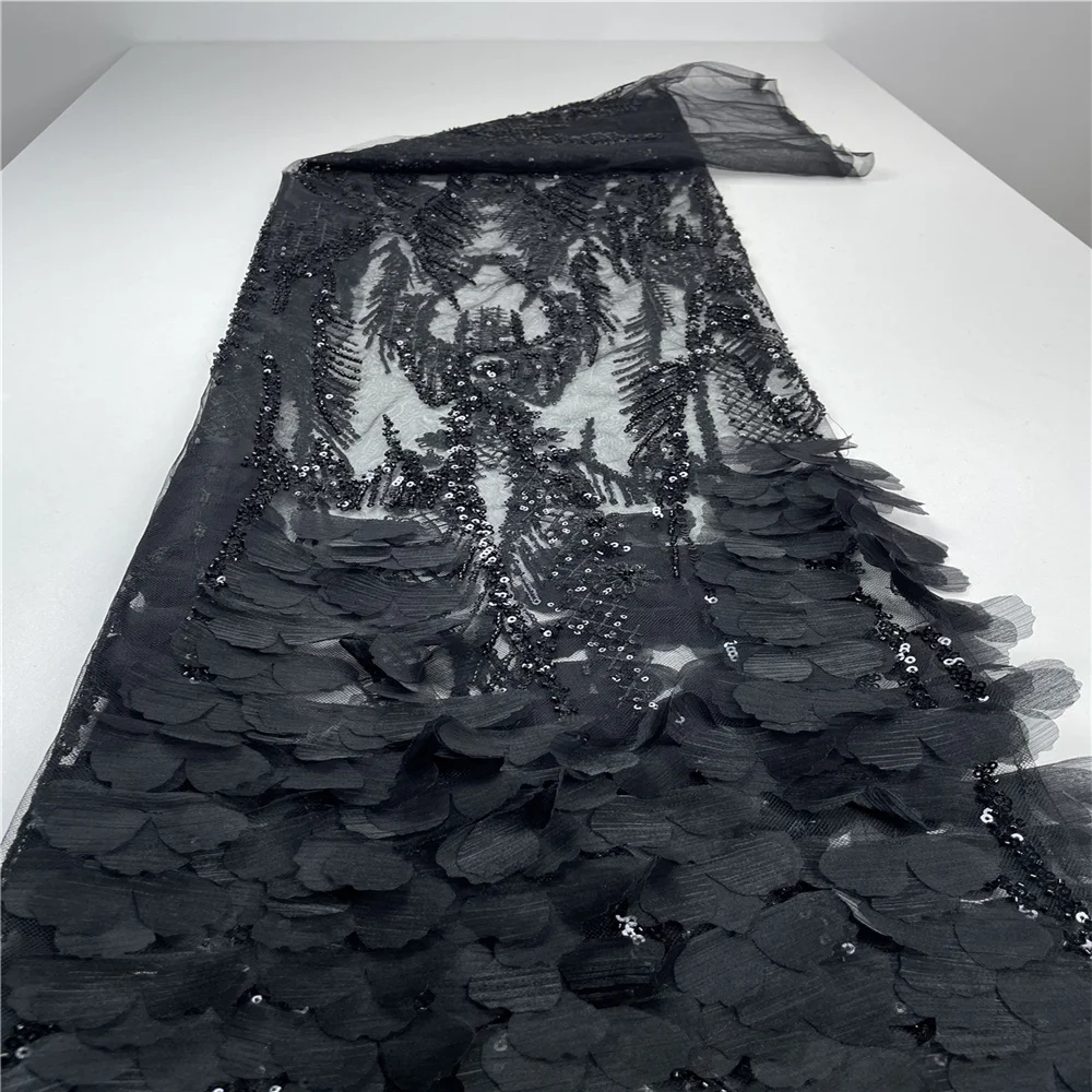 High Quality African Lace Fabric Sequins Mesh Lace France Luxury 3D Embroidered Tulle Lace Fabric For Asoebi Sewing-HY2753
High Quality African Lace Fabric Sequins Mesh Lace France Luxury 3D Embroidered Tulle Lace Fabric For Asoebi Sewing-HY2753