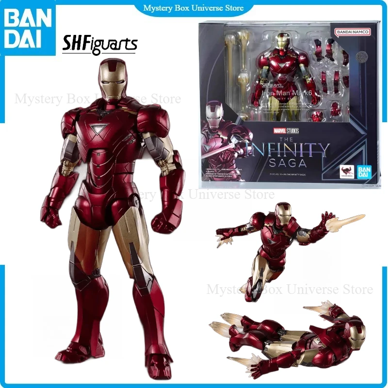 In Stock Original Bandai SHF The Avengers Iron Man Mk6 Action Figure PVC Model Kit 150mm Collectible Gift For Boys Foam Box
In Stock Original Bandai SHF The Avengers Iron Man Mk6 Action Figure PVC Model Kit 150mm Collectible Gift For Boys Foam Box