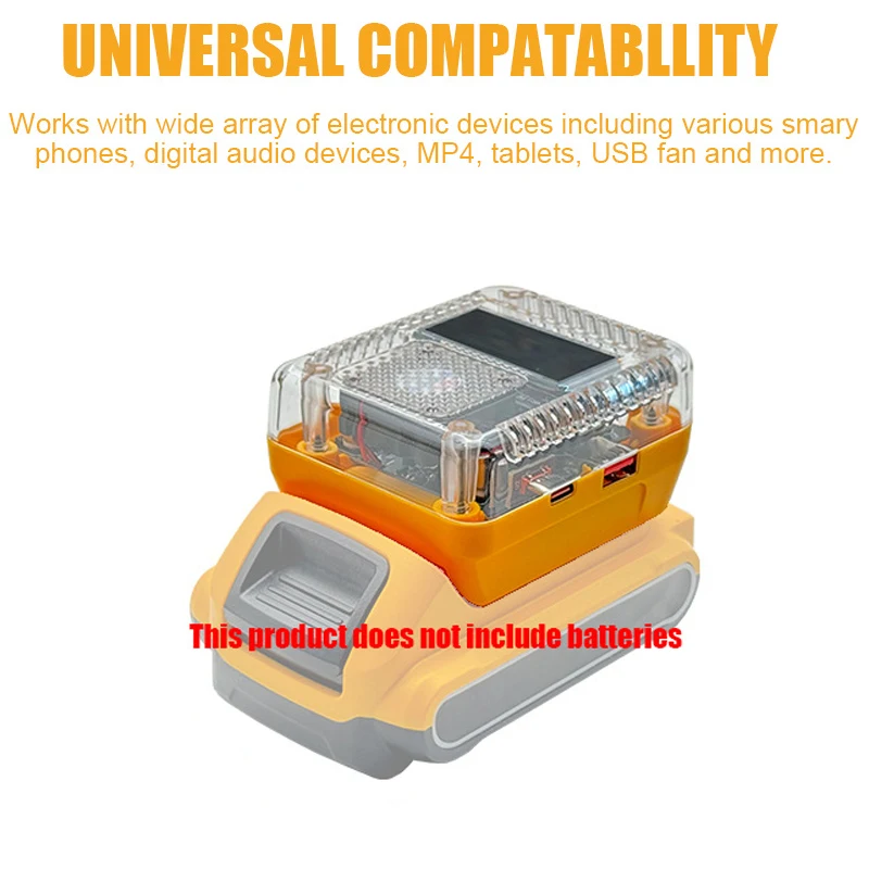 For DeWalt 18V Lithium Battery Charger 140W PD3.1 Portable Digital Display Adapter Converter Bidirectional Charge and Discharge
For DeWalt 18V Lithium Battery Charger 140W PD3.1 Portable Digital Display Adapter Converter Bidirectional Charge and Discharge