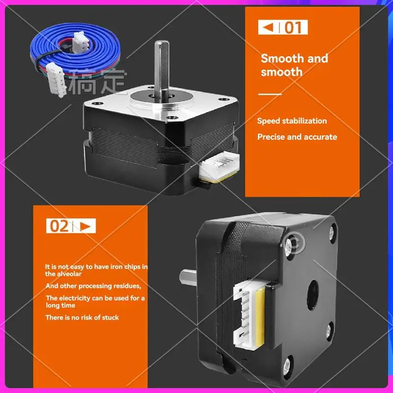 ABT-42 Stepper Motor Small 42 Stepper Motor Height 26Mm Motor 4-Lead 12-24V With 1M Cables For 3D Printer J-Head Extruder Parts
ABT-42 Stepper Motor Small 42 Stepper Motor Height 26Mm Motor 4-Lead 12-24V With 1M Cables For 3D Printer J-Head Extruder Parts