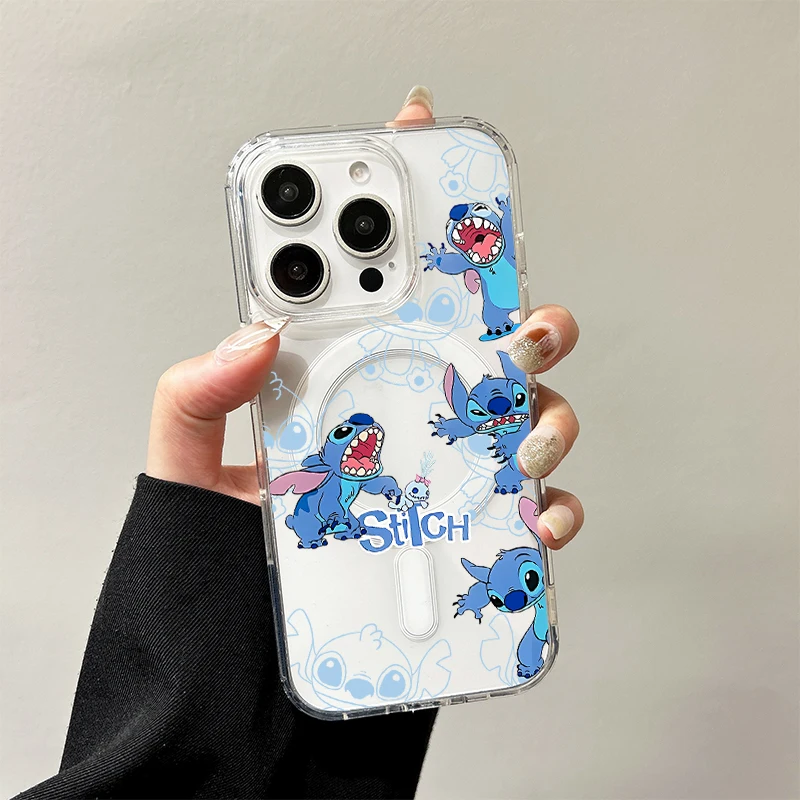 Happiness Stitch Disney Wireless Charging Case for iPhone 17 Air 16 E 15 14 13 12 Mini 11 Pro Max Transparent Silicone Cover
Happiness Stitch Disney Wireless Charging Case for iPhone 17 Air 16 E 15 14 13 12 Mini 11 Pro Max Transparent Silicone Cover