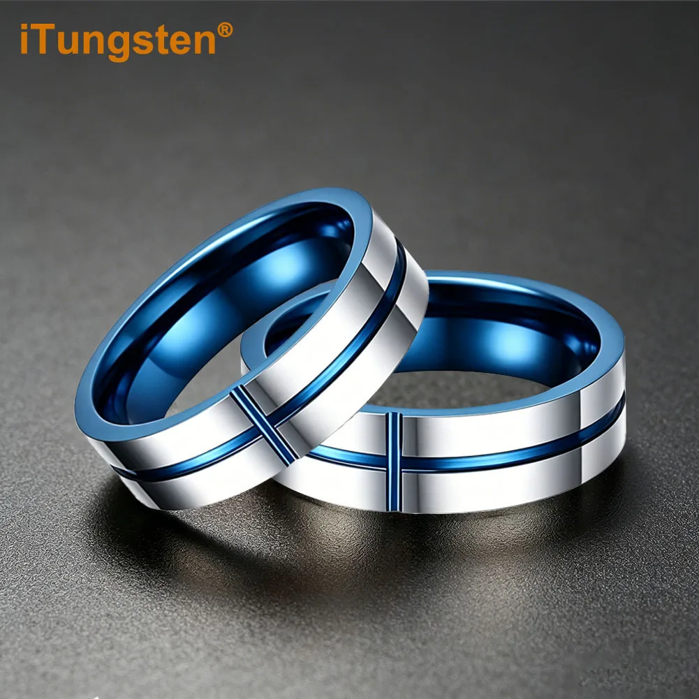 iTungsten 6mm Two Tone Tungsten Wedding Band Men Women Promise Ring With Cross Groove High Polish Finish Comfort Fit
iTungsten 6mm Two Tone Tungsten Wedding Band Men Women Promise Ring With Cross Groove High Polish Finish Comfort Fit
