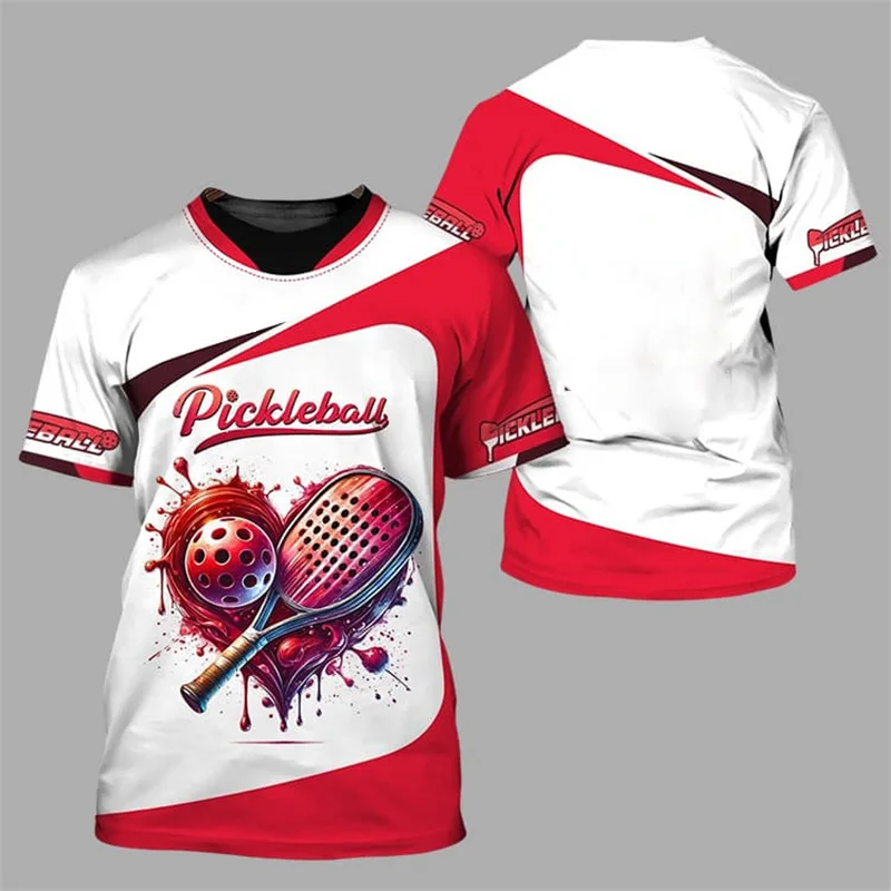 Trendy brand Pickball sports men's short sleeved 3D digital printed custom pattern fashionable round neck casual T-shirt for men
Trendy brand Pickball sports men's short sleeved 3D digital printed custom pattern fashionable round neck casual T-shirt for men