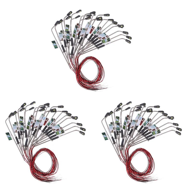 A04F-60 Pieces Mini Model Railway Train Lamppost Street Light Leds Warm White HO Scale 1:100 Garden Landscape Light
A04F-60 Pieces Mini Model Railway Train Lamppost Street Light Leds Warm White HO Scale 1:100 Garden Landscape Light