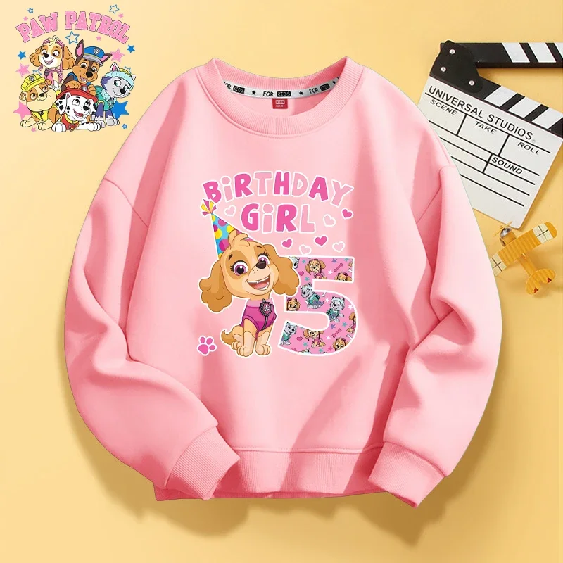 Paw Patrol Girls Round Neck Sweatshirt Kawaii Winter Warm Comfort Top Cartoon Birthday Numbers Printed Pullover Casual Clothes
Paw Patrol Girls Round Neck Sweatshirt Kawaii Winter Warm Comfort Top Cartoon Birthday Numbers Printed Pullover Casual Clothes