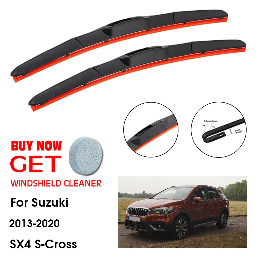 Car Wiper For Suzuki SX4 S-Cross 26"+14" 2013-2020 Front Window Washer Windscreen Windshield Silica Gel Wiper Blades Accessorie
Car Wiper For Suzuki SX4 S-Cross 26"+14" 2013-2020 Front Window Washer Windscreen Windshield Silica Gel Wiper Blades Accessorie