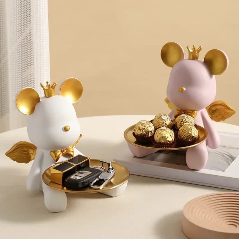 Resin Bear Tray Figurines Holder Figurine Home Living Room Bedroom Key Storage Decor Ornament Candy Container Animal Statues
Resin Bear Tray Figurines Holder Figurine Home Living Room Bedroom Key Storage Decor Ornament Candy Container Animal Statues
