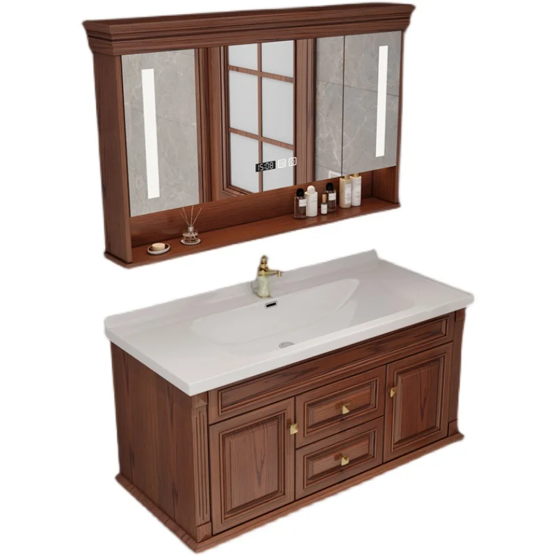 American red oak bathroom cabinet wall-mounted solid wood toilet wash basin bathroom cabinet
American red oak bathroom cabinet wall-mounted solid wood toilet wash basin bathroom cabinet
