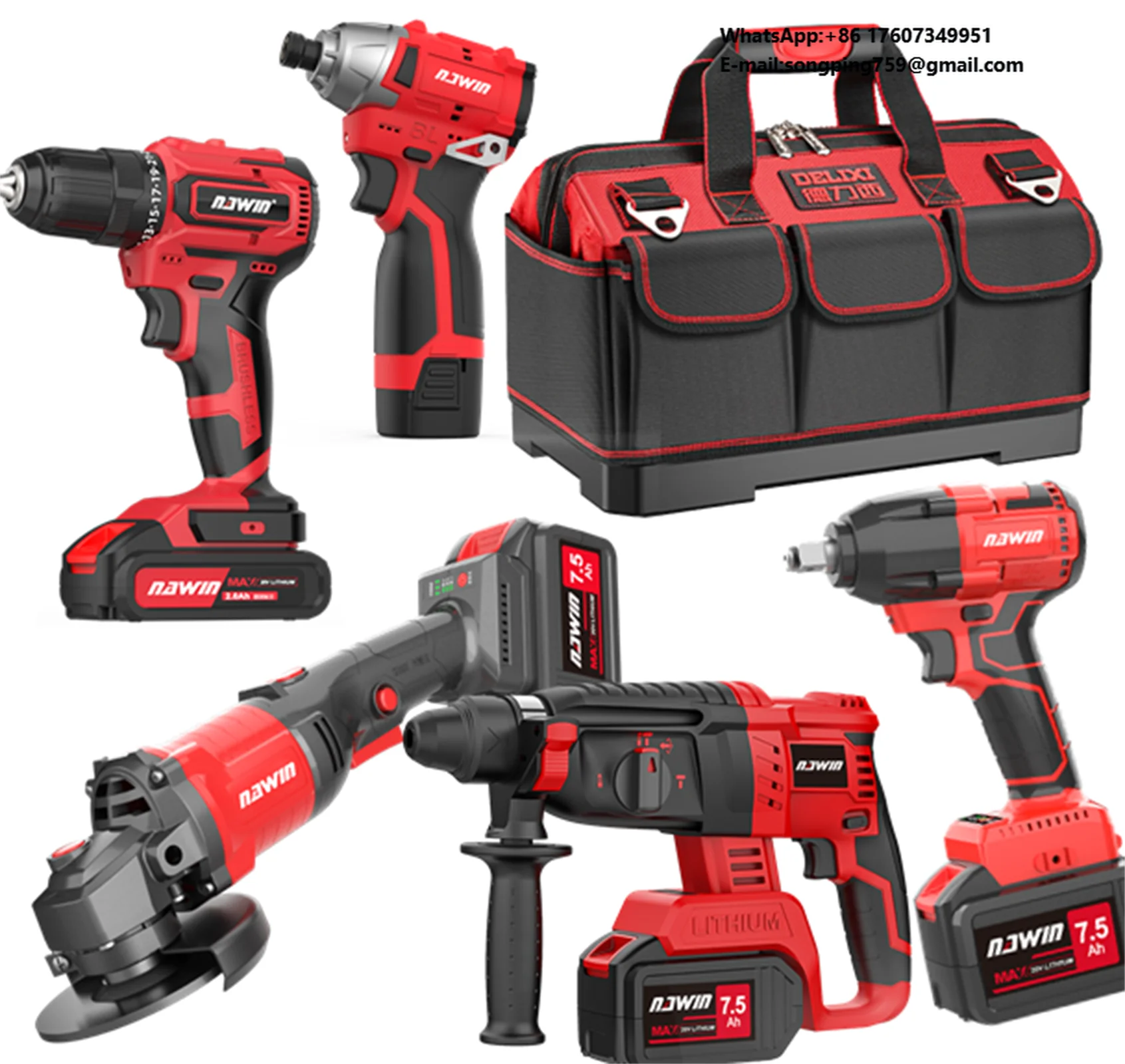New Sealed Original Nanwei 21-V Tools Set LXT Lithium-Ion 2/3/4/5/6Pcs Other Hydraulics Power Cordless Drill Garden Tools
New Sealed Original Nanwei 21-V Tools Set LXT Lithium-Ion 2/3/4/5/6Pcs Other Hydraulics Power Cordless Drill Garden Tools