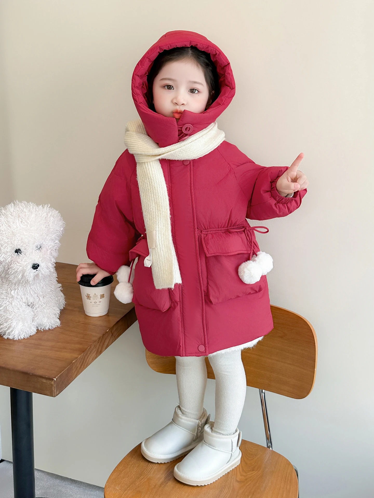 Белая зимняя куртка Sli Du для девочек, модная, универсальная, средней длины, повседневная, с поясом, экологичная
Белая зимняя куртка Sli Du для девочек, модная, универсальная, средней длины, повседневная, с поясом, экологичная