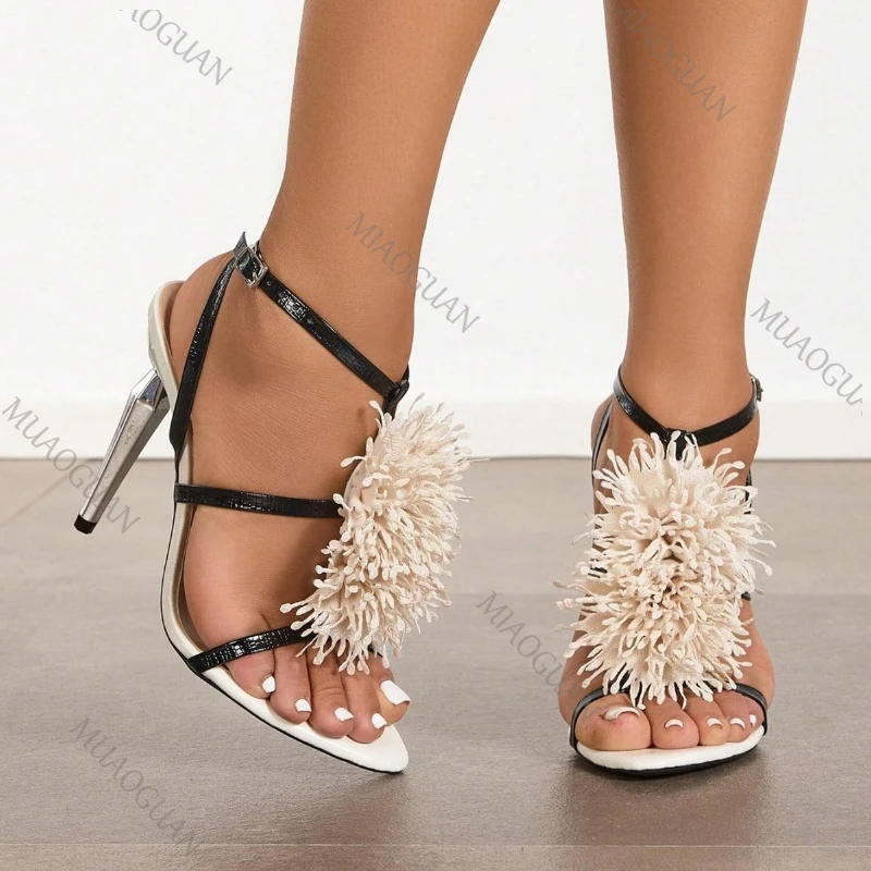 Sexy Flower Decor Women Sandals Fashion Street Style Point Toe High Heels Party Prom Shoes Outdoor Vacation Heeled Pumps
Sexy Flower Decor Women Sandals Fashion Street Style Point Toe High Heels Party Prom Shoes Outdoor Vacation Heeled Pumps