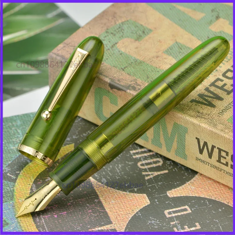 For Jinhao Fountain Pen with Large Converter, Office Writing Pen, Transparent Green Resin, Large Size # 8 F M Nib, 9019
For Jinhao Fountain Pen with Large Converter, Office Writing Pen, Transparent Green Resin, Large Size # 8 F M Nib, 9019
