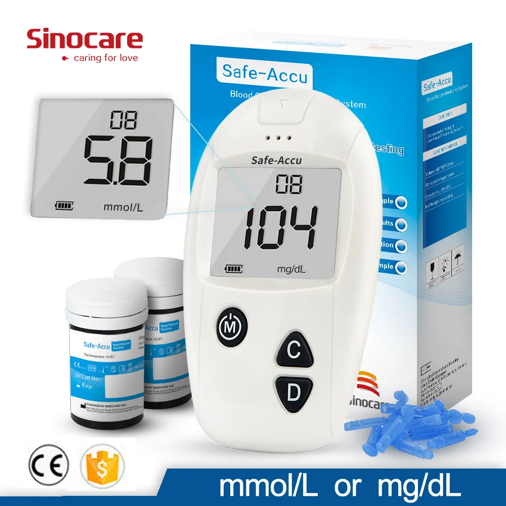 Sinocare Safe-Акку глюкометра в крови комплект глюкометра диабет с 100 тест-полосками ланцеты медицинский измеритель сахара в крови
Sinocare Safe-Акку глюкометра в крови комплект глюкометра диабет с 100 тест-полосками ланцеты медицинский измеритель сахара в крови