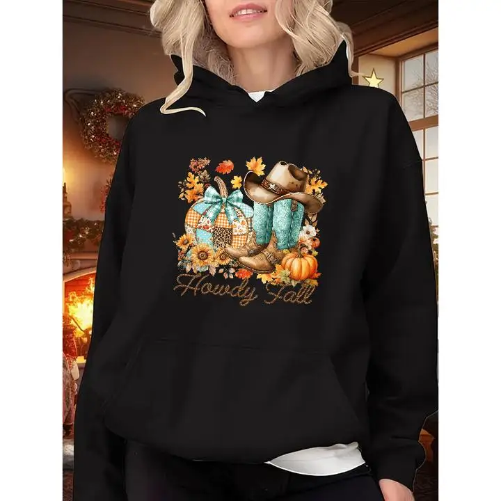 "Howdy Fall Hoodie Women Autumn Casual Graphic Sweatshirt Pumpkin Sunflower Thanksgiving Outfit Cozy Country Style Gift"
"Howdy Fall Hoodie Women Autumn Casual Graphic Sweatshirt Pumpkin Sunflower Thanksgiving Outfit Cozy Country Style Gift"