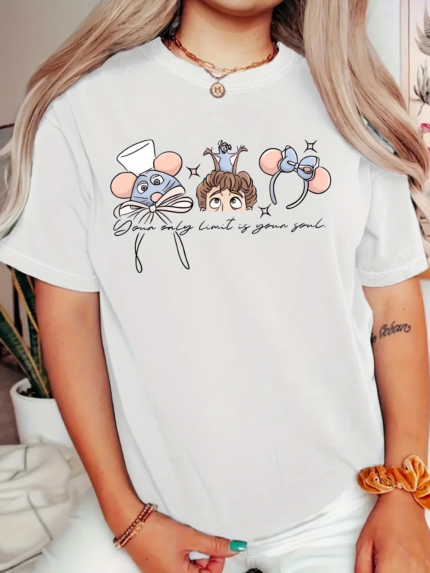 Disney's Elegant Show "Gourmet"features Remy, A Mouse Wearing A Chef's Hat, Linnaeus, A Human Chef, and Minnie's Bow in Her Ears
Disney's Elegant Show "Gourmet"features Remy, A Mouse Wearing A Chef's Hat, Linnaeus, A Human Chef, and Minnie's Bow in Her Ears