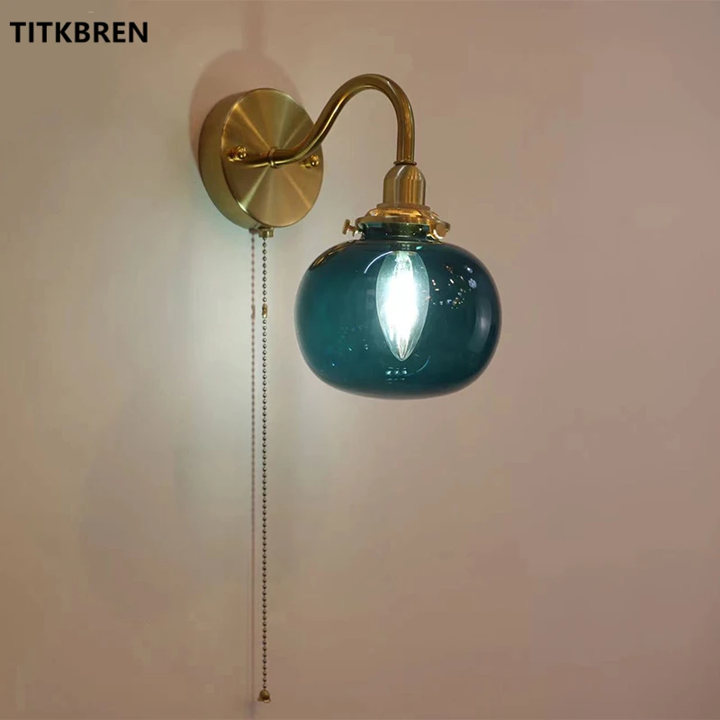 Japan Style Retro Bend The Arm Glass Wall Lamp With Pull Switch Bedroom Bedside Reading Lighting E14 LED Small Night Light
Japan Style Retro Bend The Arm Glass Wall Lamp With Pull Switch Bedroom Bedside Reading Lighting E14 LED Small Night Light