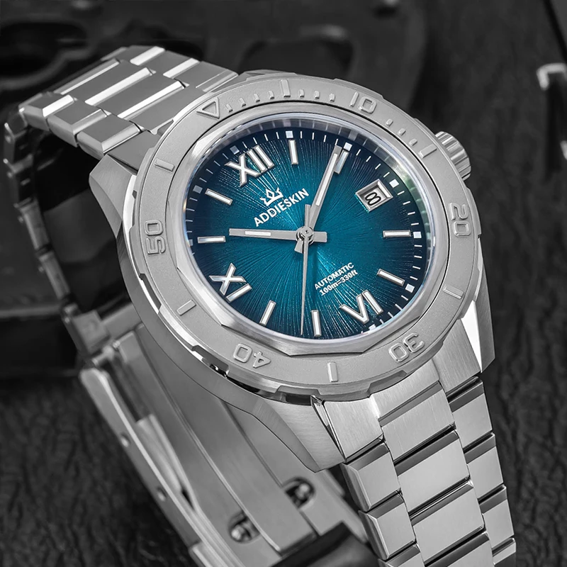 ADDIESKIN K002 Men Mechanical Automatic Watch 9015 Japan Movement Sapphire Crystal Mechanical Watches for Men Diver Style 100M
ADDIESKIN K002 Men Mechanical Automatic Watch 9015 Japan Movement Sapphire Crystal Mechanical Watches for Men Diver Style 100M