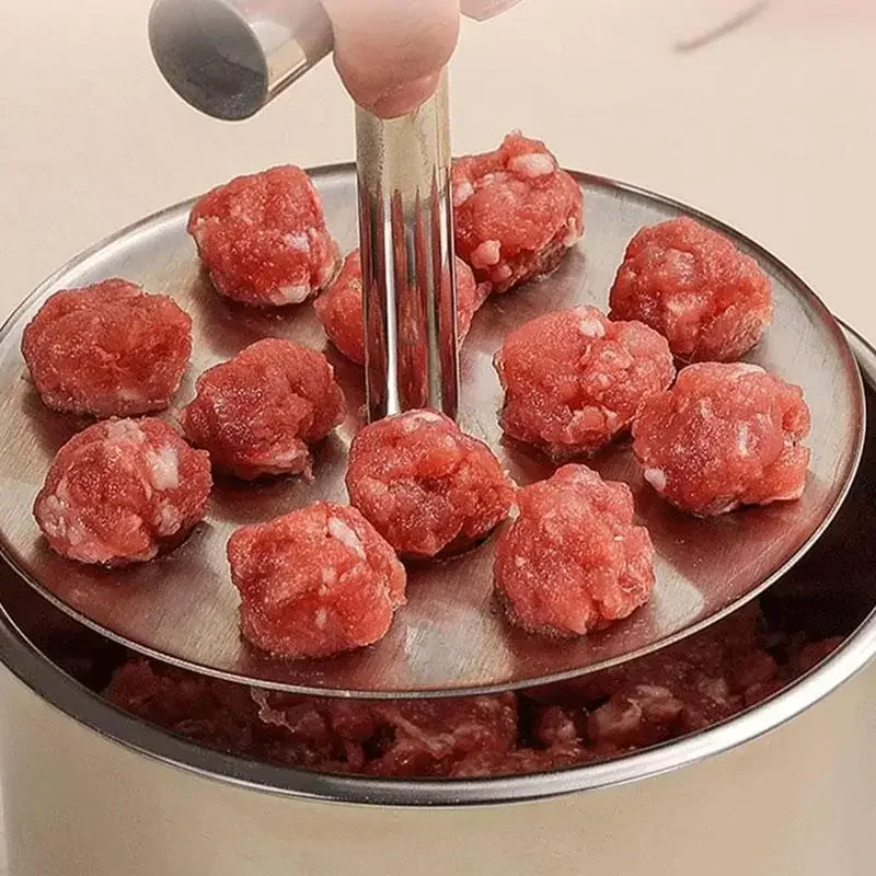 Making Meatballs Shaper Hand-operated Mould 6/12 Holes Stainless Steel Meatball Presser Creative Kitchen Tool
Making Meatballs Shaper Hand-operated Mould 6/12 Holes Stainless Steel Meatball Presser Creative Kitchen Tool