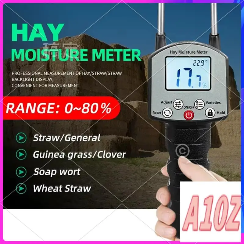 0Z-Portable Hay Moisture Meter For Cereal Straw Forage Grass Leymus Chinensis Emperor Bamboo Grass Testing Fibre
0Z-Portable Hay Moisture Meter For Cereal Straw Forage Grass Leymus Chinensis Emperor Bamboo Grass Testing Fibre