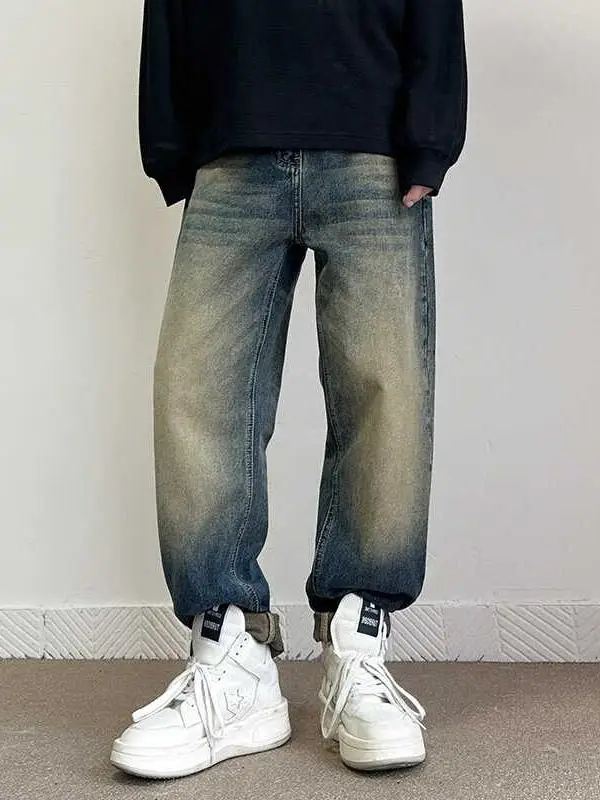 Ретро американские винтажные джинсовые джинсы мужские свободные прямые брюки износостойкие повседневные для отдыха осенний сезон
Ретро американские винтажные джинсовые джинсы мужские свободные прямые брюки износостойкие повседневные для отдыха осенний сезон
