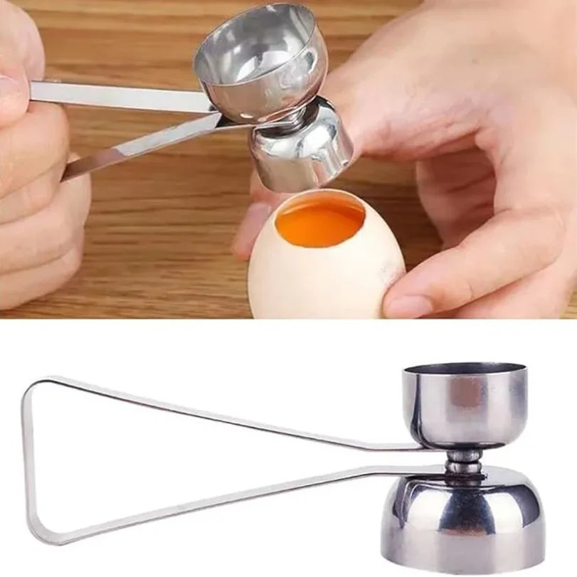 Eggshell Bottle Opener Eggshell Cutter Opener Double-headed Metal Boiled Egg Creative Gadgets Kitchen Cooking Accessories Tools
Eggshell Bottle Opener Eggshell Cutter Opener Double-headed Metal Boiled Egg Creative Gadgets Kitchen Cooking Accessories Tools