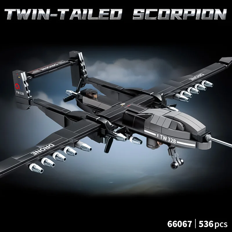 2025 New Double tailed Scorpion Drone Assembled Propeller Aircraft Building Blocks J-20 Combat Aircraft Boy Toy Model
2025 New Double tailed Scorpion Drone Assembled Propeller Aircraft Building Blocks J-20 Combat Aircraft Boy Toy Model