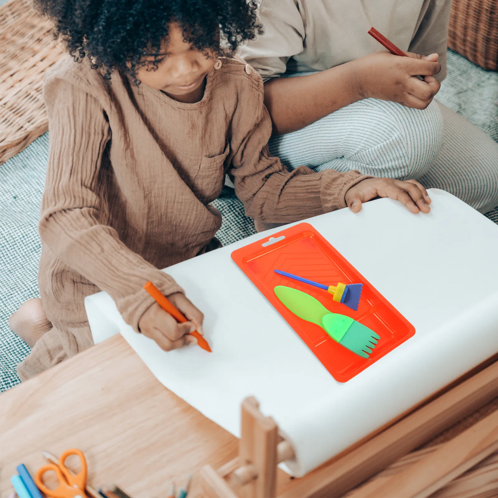2Sets Painting Sponge Brush Kit for Children Safe Comfortable Sponge Rollers Ideal for DIY Family Art Projects School Painting
2Sets Painting Sponge Brush Kit for Children Safe Comfortable Sponge Rollers Ideal for DIY Family Art Projects School Painting