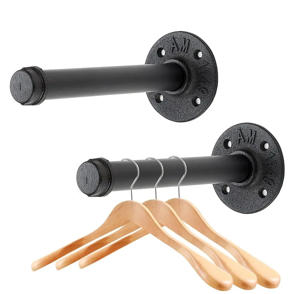 6 H Bla Industrial Pipe Floating Clothing Ra Wall Mounted, Heavy Duty Garment Ra For Hanging Clothes, Multi-Purpose Hanging Rod
6 H Bla Industrial Pipe Floating Clothing Ra Wall Mounted, Heavy Duty Garment Ra For Hanging Clothes, Multi-Purpose Hanging Rod