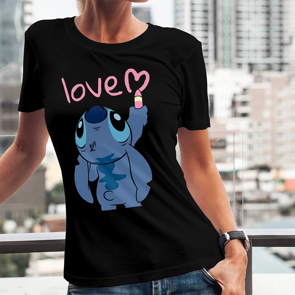 Disney Lilo & Stitch Cute Tshirt Girls Women's Cosplay Cartoon Heart Graphic Manga Tees Anime T-shirt Female Tshirt Clothes
Disney Lilo & Stitch Cute Tshirt Girls Women's Cosplay Cartoon Heart Graphic Manga Tees Anime T-shirt Female Tshirt Clothes