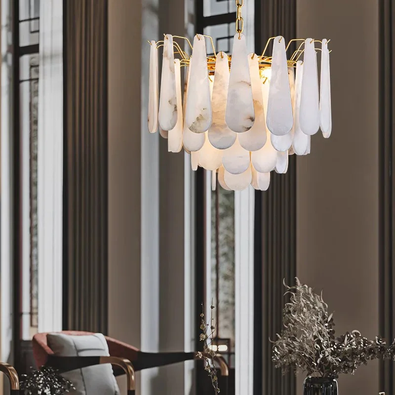 LED Spain natural marble chandelier modern living room staircase hotel hall restaurant ceiling light fixture
LED Spain natural marble chandelier modern living room staircase hotel hall restaurant ceiling light fixture