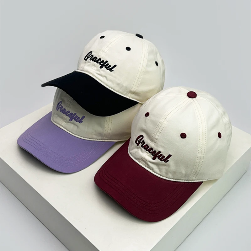New Unisex Korean Letter Embroidery Baseball Hats Color Block Breathable Outdoor Sunshade Peaked Caps Versatile Fashion Personal
New Unisex Korean Letter Embroidery Baseball Hats Color Block Breathable Outdoor Sunshade Peaked Caps Versatile Fashion Personal